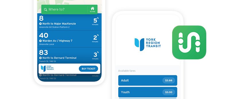 Transit app graphics